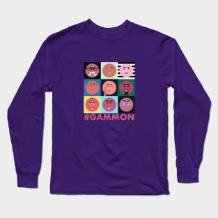 #GAMMON - HASHTAG GAMMON - WALL OF GAMMON Long Sleeve T-Shirt